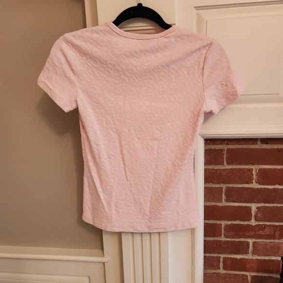 J. McLaughlin Allie Cap Sleeve Tee in Posh Cheetah Jacquard - XS - Picture 2 of 4